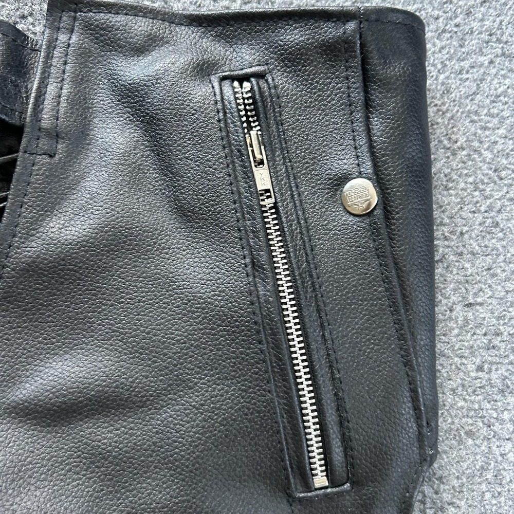 Interstate Leather Snow Pants Mens 44x34 Black Lined Biker Motorcycle 2XL - Picture 8 of 14